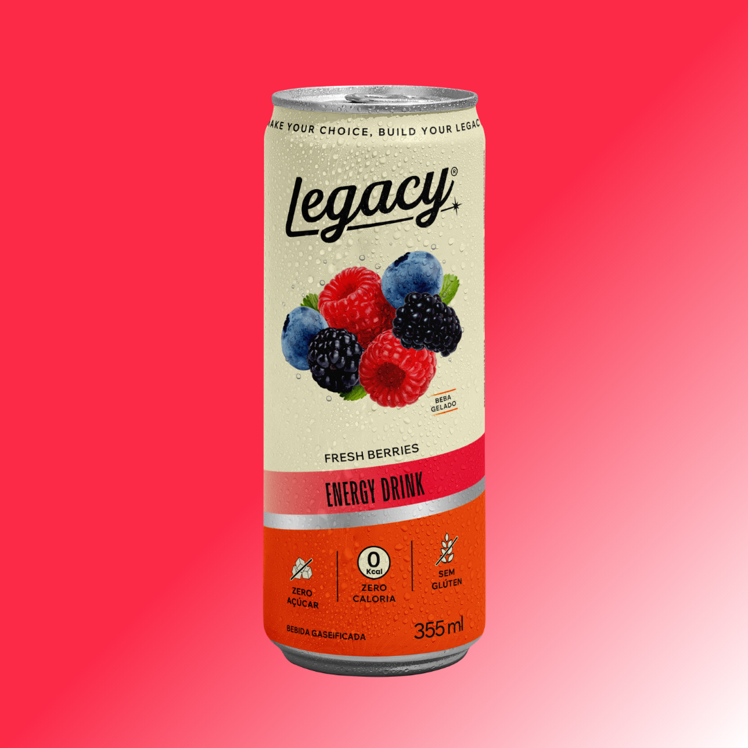 Energético Legacy Fresh Berries 355ml Kit 12 Und