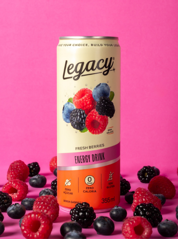 Energético Legacy Fresh Berries 355ml Kit 12 Und