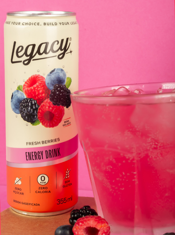 Energético Legacy Fresh Berries 355ml Kit 12 Und
