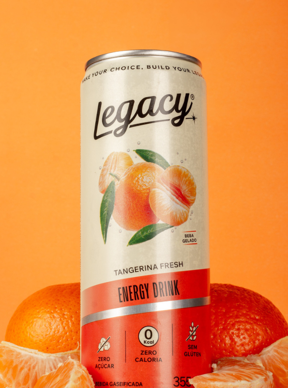 Energético Legacy Tangerina 355ml Kit 6 Und