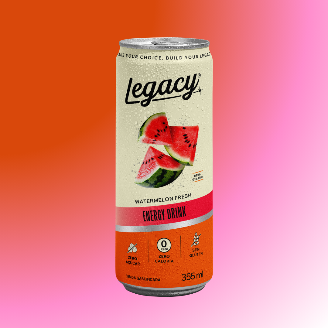 Energético Legacy Melancia 355ml Kit 6 Und