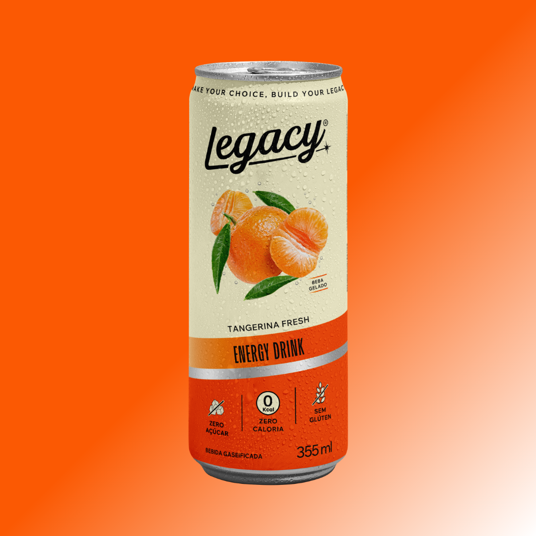 Energético Legacy Tangerina 355ml Kit 6 Und